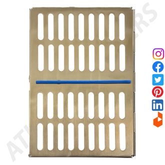 10 Instruments Cassette Rack for Autoclave