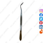 Meriam College Angular Tweezers with Serrated Tip