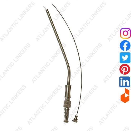 Frazier Suction Surgical Tube 5mm opening with Cleaning tool