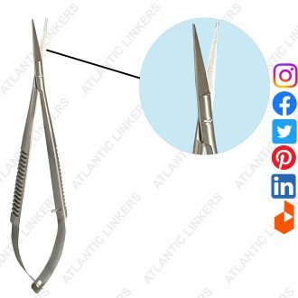 Castroviejo Scissors 5.5 inches Straight Stitch Cutting Spring Action